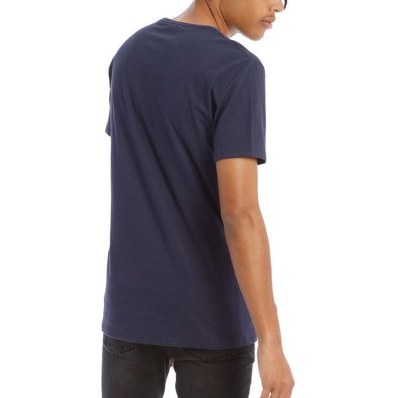 KARL LAGERFELD Blue Men's Caricature Logo Tee | S - Picture 4 of 4